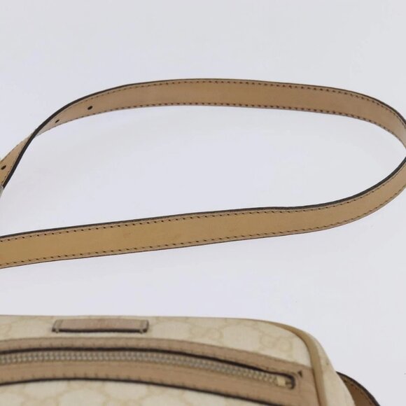 GUCCI GG Supreme Shoulder Bag PVC Beige Gold - Picture 13 of 16